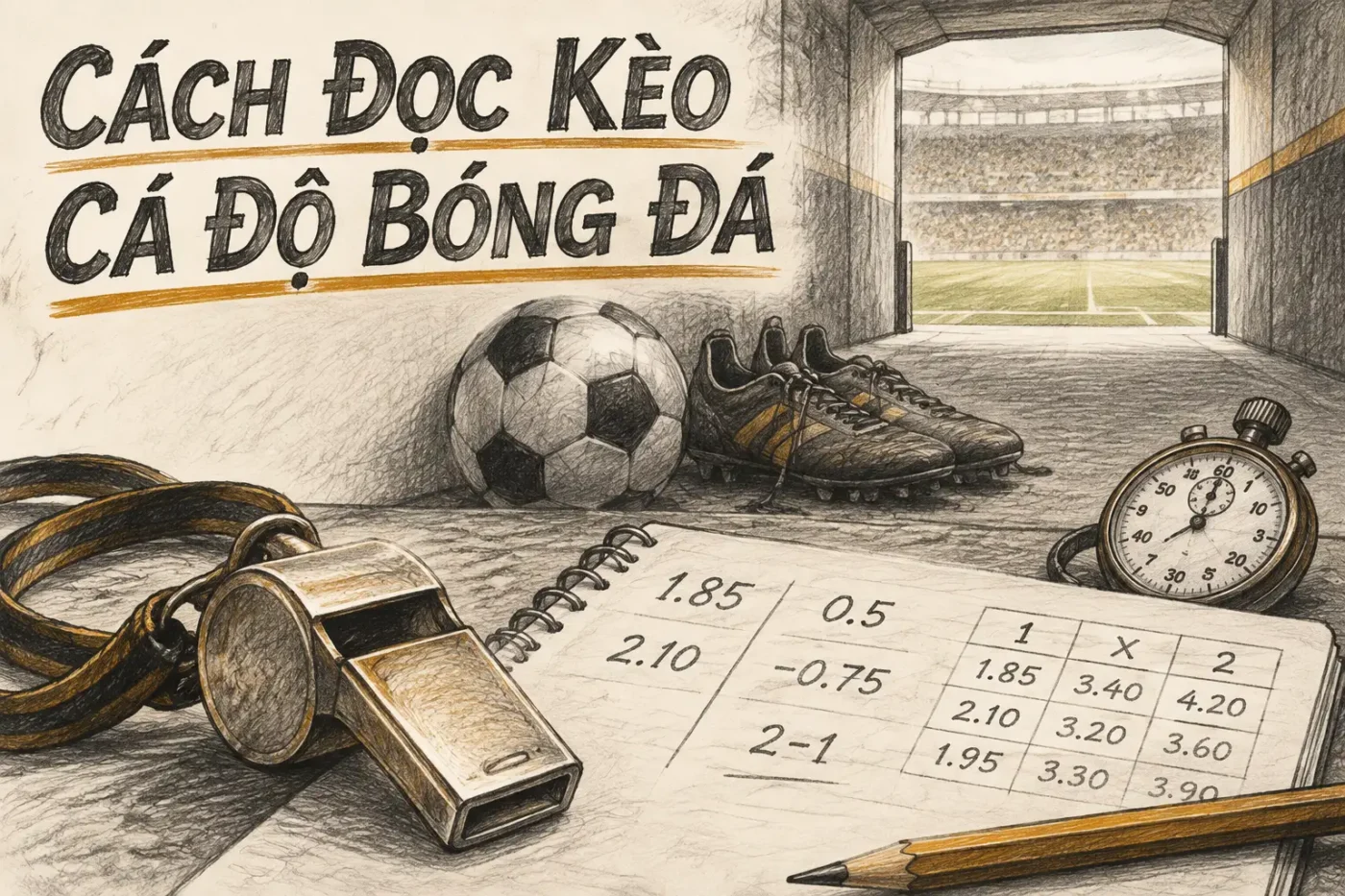 bắt đầu với cá độ bóng đá, việc đầu tiên bạn cần làm là hiểu các loại kèo khác nhau mà các nhà cái đưa ra - Cách Đọc Kèo Cá